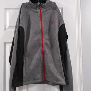 🆕Men's Heather Grey Zip Up By Spyder 🕷